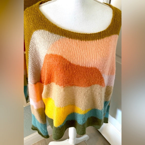 Wooden Ships Sweaters - WOODEN SHIPS CROPPED DESERTSCAPE CREW LIGHTWEIGHT SWEATER